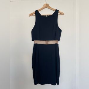 Sleeveless Dress with Mesh Detail